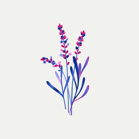 Bi Tattoos For Women, Empowerment Symbols, Bi Drawing, Bisexual Tattoo Ideas, Bi Pride Aesthetic, Bisexual Tattoo, Pride Artwork, Pansy Tattoo, Flowers Represent