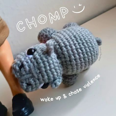 I kinda see this baby hippo Moo Deng everyday on news 😂 - Her name was chosen by fans via a poll on social media. Moo Deng means "bouncy pork", her siblings are Moo Toon (stewed pork) and Moo Waan (sweet pork). - Seems like she's being trademark 🤔🤷 so others can't exploit it - Her fame has helped boost Thailand tourism - The pygmy hippopotamus 🦛 are an endangered species Yup that's all I remembered 🤣🤣🤣 Also doesn't her biting kinda looks painful 😬 Crochet Pattern by @etm.studi0 Pygmy Hippopotamus, Stewed Pork, Thailand Tourism, Sweet Pork, Hippopotamus, Endangered Species, Crochet Pattern, Tourism, Thailand