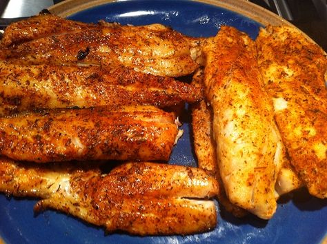 Grilled Redfish Recipes, Trout Recipes Oven, Speckled Trout Recipe, Trout Fillet Recipes, Redfish Recipes, Grilled Trout, Recipe With Lemon, Speckled Trout, Trout Recipes