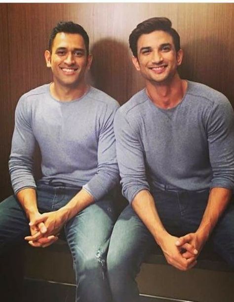 M.S. Dhoni and Sushant Singh Rajput Dhoni And Sushant, M S Dhoni, Dhoni Quotes, Ms Dhoni Wallpapers, Sushant Singh Rajput, Ms Dhoni Photos, Dhoni Wallpapers, Indian Cricket, Ms Dhoni