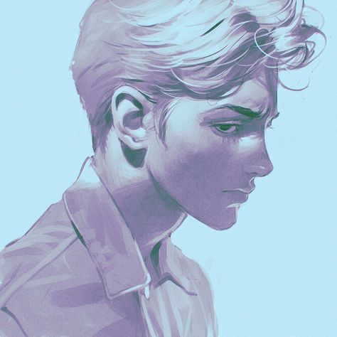 Typographie Logo, Digital Painting Portrait, Male Character, Arte Inspo, Side Profile, Boy Art, Pics Art, Homestuck, A Drawing