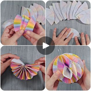 948K views · 6K reactions | Cup cake liners craft idea for Christmas 🫶🎅🫶 | Cup cake liners craft idea for Christmas 🫶🎅🫶 12 pieces cupcakes liners | By Yeliz Craft | Facebook Cupcake Paper Crafts Christmas, Cupcake Liner Crafts Christmas, Cupcake Liner Ornaments, Crafts With Cupcake Liners, Cupcake Paper Crafts, Paper Diy Christmas, Cupcake Liner Crafts, Cupcake Liner Flowers, Alphabet Crafts Preschool