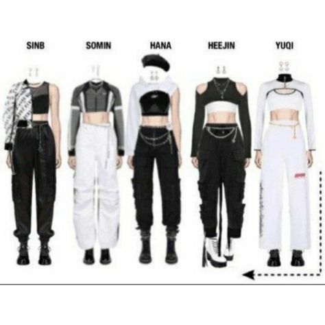 Techwear Girl Outfit, Team Aesthetic, Idols Fashion, Outfit Dance, Moon Sua, Idols Outfits, Kpop Clothes, Korean Outfits Kpop, Kpop Fits