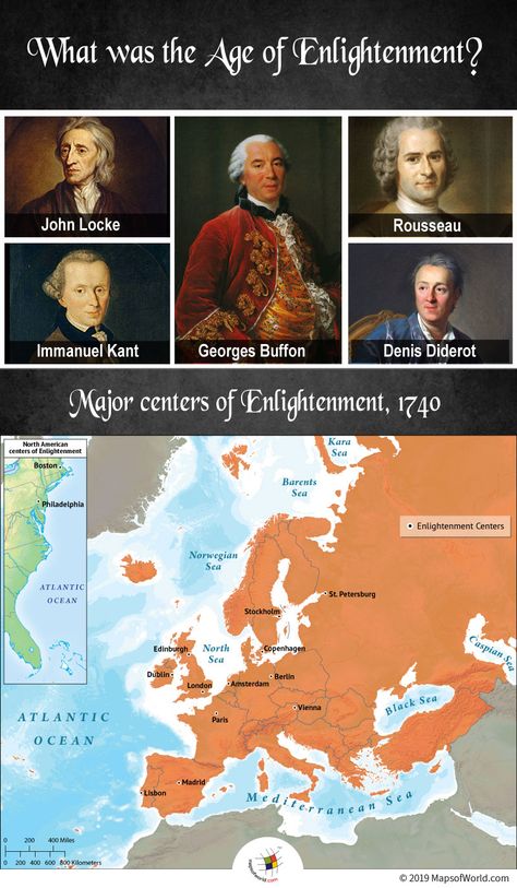 The Age of Enlightenment was an intellectual and a philosophical movement which took place from the late 17th to the early 19th-century. The movement kickstarted from Europe and later reached North America between 1685-1815. The Enlightenment History, Enlightenment Art, Government Lessons, Age Of Exploration, Religious Tolerance, The Enlightenment, Christian Studies, World History Lessons, Map Worksheets