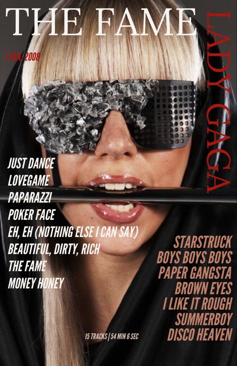 Lady Gaga Poster The Fame, Lady Gaga Magazine, Lady Gaga Poster, The Fame Monster, Y2k Posters, The Fame, Rich Boy, Tv Girl, Poker Face