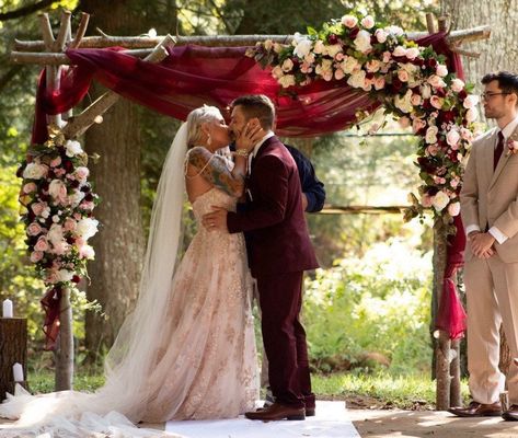 Circle Arch Flowers, Hexagon Arch, White Wedding Arch, Burgundy And Blush Wedding, Circle Arch, Hexagon Wedding, Wedding Swag, Wedding Archway, Arch Ideas