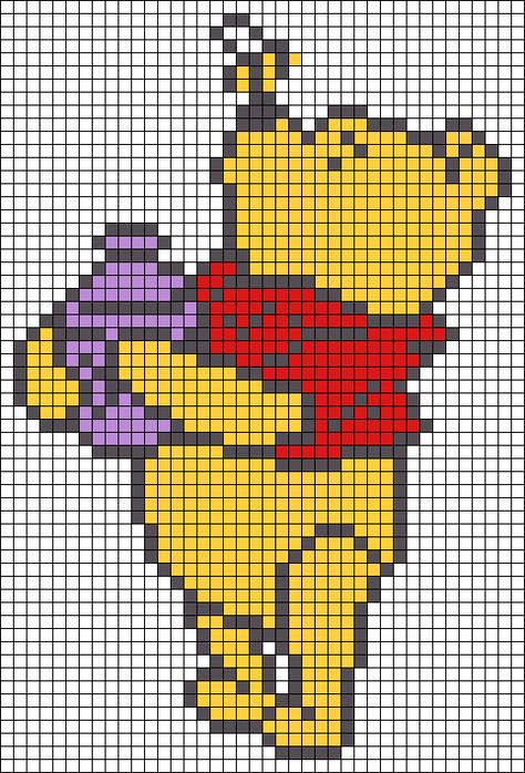 Crochet Tapestry Pattern, Modele Pixel Art, Tapestry Pattern, Crochet Disney, Diy Perler Bead Crafts, Pixel Crochet, Pixel Art Grid, Tapestry Crochet Patterns, C2c Crochet