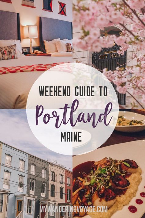 Grab your best gal pals or significant other for the ultimate weekend getaway in Portland, Maine. Find where to stay, what to eat and things to do in this guide to Portland, Maine. #Portland #Maine #USA #travel Maine Portland, Maine Travel, New England Travel, Maine Usa, Usa Travel Guide, Us Destinations, Portland Maine, Destination Voyage, United States Travel