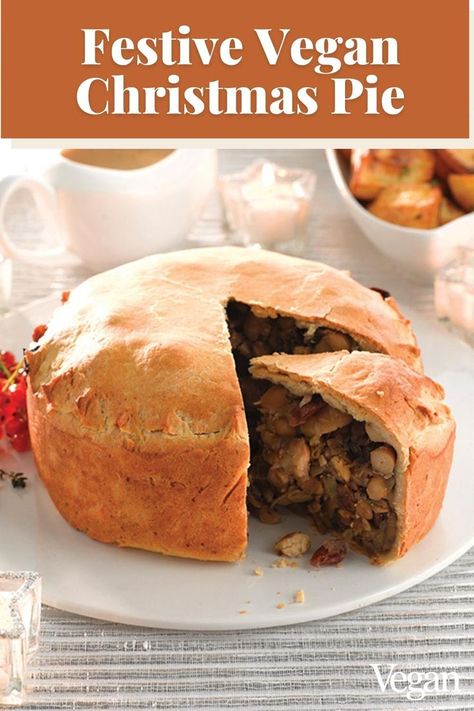 Vegan Christmas Pie, Chestnut Mushroom, Hot Water Crust Pastry, Ckd Diet, Mushroom Filling, Vegetarian Roast, Vegan Christmas Dinner, Christmas Pie, Vegan Christmas Recipes