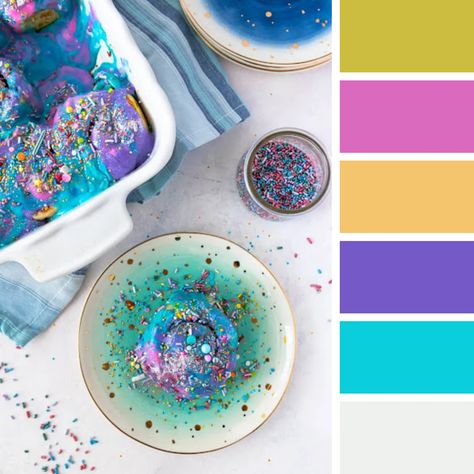 Unicorn Color Palette, Unicorn Sprinkles, Palette Challenge, Colour Guide, Color Songs, Colour Pallets, Food Inspired, Artwork Inspiration, Color Palette Challenge