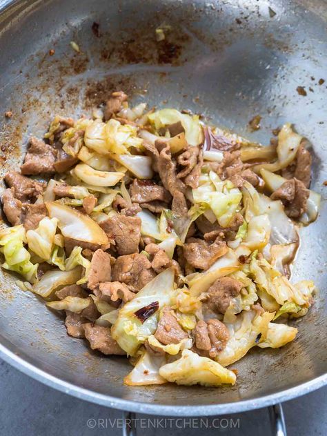 Easy Cabbage Stir-fry - Riverten Kitchen Country Style Boneless Pork Ribs, Meat Stir Fry, Chinese Honey Chicken, Boneless Pork Ribs, Easy Stir Fry Recipes, Cabbage Stir Fry, Pork And Cabbage, Chinese Cooking Recipes, Smoked Meat