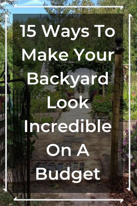 Budget Design, Diy Budget, Backyard Diy, Diy Backyard Landscaping, Ideas Backyard, Backyard Diy Projects, Garden Yard Ideas, Outdoor Diy, Outdoor Decor Backyard