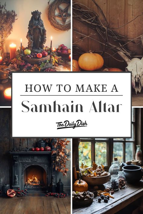 Making A Unique Samhain Altar Honor Your Ancestors, Samhain Recipes, Samhain Traditions, Sacred Altar, Samhain Altar, Samhain Ritual, Spirit Realm, Meaningful Symbols, Celtic Traditions