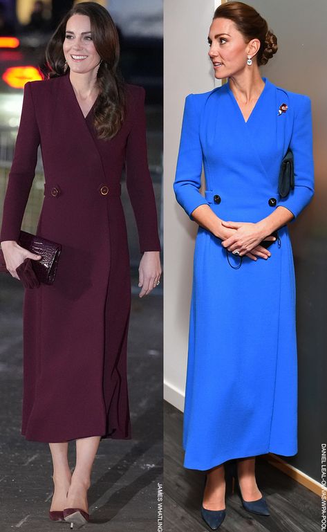 Kate Middleton in Burgundy for Royal Carols: Together At Christmas The Christmas Carol, Kate Middleton Style Outfits, Looks Kate Middleton, Kate Middleton Dress, Kate Middleton Outfits, Diana Fashion, Princess Catherine, Prince William And Catherine, The Royals