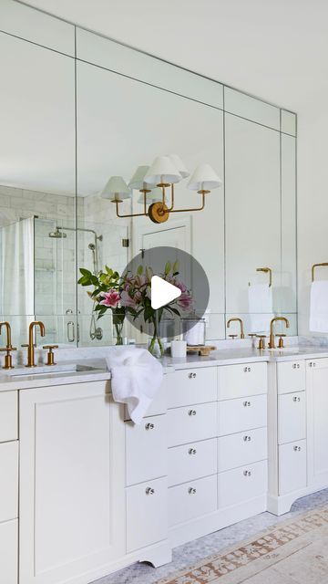 RIVER BROOK on Instagram: "Wow thank you @hgtv for featuring three of our bathroom renovations! 📸 @laureywglenn #riverbrookinteriors #riverbrookdesign #riverbrookconstruction #riverbrookbeforeandafter" Antique Armchair, Custom Vanity, Custom Drapery, Freestanding Tub, Time Warp, French Antique, Free Standing Tub, Bathroom Renovations, Bathroom Makeover