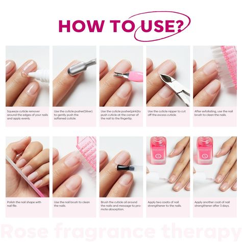 Comprehensive remover cuticle remover kit that lets you do nail care at home instead of going to a nail salonall the necessary tools are includedFEATURES· QuickEasyand Effective: The clear gel-cream texture easily penetrates dry cuticles and simply applies evenly to the cuticles on the nail edgesquickly softening cuticles and dead skin in 30-60s· Organic Cuticle OilApplying cuticle oil can hydrate and nourish the skin around the nails and will give you wonderful and comfortable shiny nails· Sta How To Do Cuticles At Home, At Home Manicure Tips, How To Trim Cuticles At Home, How To Clean Nails At Home, Homemade Cuticle Remover, How To Cut Cuticles At Home, Diy Cuticle Remover, Nail Care At Home, Nail Care Tools