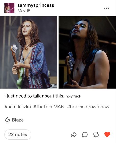 Greta Van Fleet Nails, Sammy Kiszka, Sam Kiszka, Greta Van Fleet, Greta Thunberg, Music Genres, Dungarees, The Hobbit, Concert Outfit