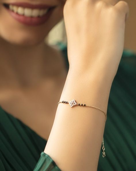 Nallapusalu Bracelet For Women, Hand Mangalsutra, Sacred Union, Mangalsutra Bracelet, Jewelry Necklace Simple, Delicate Gold Jewelry, Choker Necklace Designs, Deeply In Love, Black Beads Mangalsutra Design