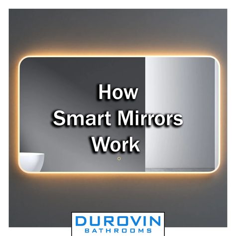 Smart Mirrors Explained Electric Mirror Bathroom, Smart Mirror Touchscreen, Smart Mirror Bathroom, Heated Bathroom Mirror, Light Up Vanity, Digital Mirror, Led Mirrors, Electric Mirror, Classic Mirror