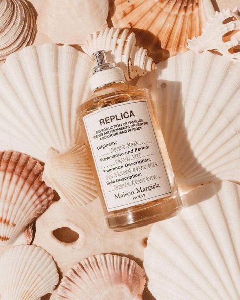 Alyssa Osborne (@miss___alyss) • Instagram photos and videos Beach Skincare, Beach Perfume, Maison Margiela Replica, Margiela Replica, Perfume Photography, Still Life Photos, Summer Photoshoot, Beach Shoot, Beauty Products Photography