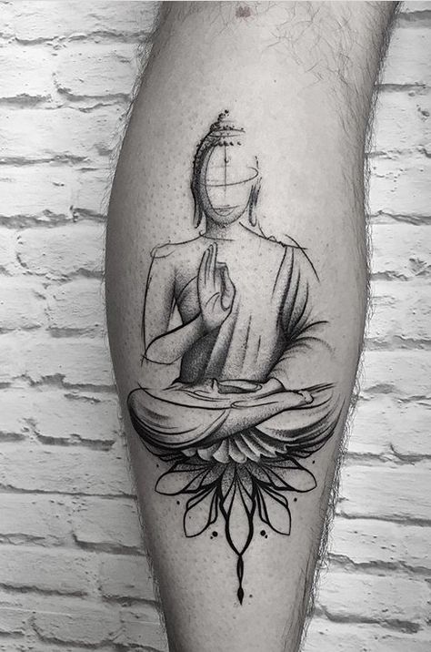 Blessed Tattoo Ideas, Buddhism Tattoo, Buddha Tattoo Sleeve, Buda Tattoo, Meditation Tattoo, Blessed Tattoo, Tattoo Homme, Buddhist Tattoo, Buddha Tattoo Design