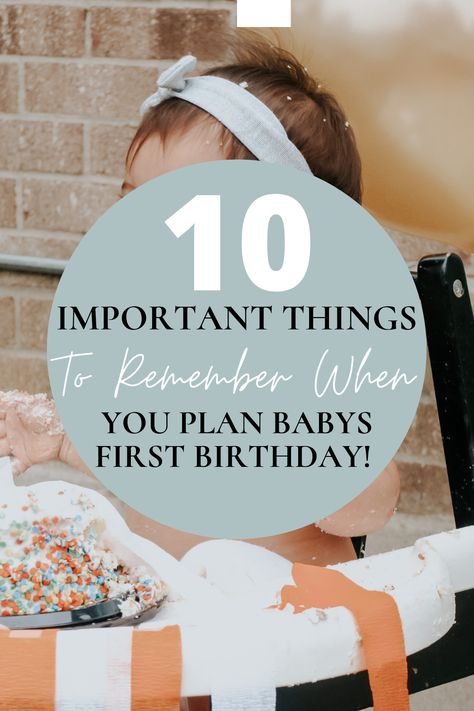 Heres the ulitmate step-by-step guide on how to plan your babys first birthday party.. The right way. Complete with a free checklist and guest list tracker to keep you prepared and organized! #FirstBirthday #BirthdayParty #1stbirthday Checklist For First Birthday Party, 1st Birthday To Do List, 1st Birthday Party List Checklist, 1st Birthday Party At Home Ideas, Planning A 1st Birthday Party, 1st Birthday Party Essentials List, First Birthday Party Keepsake Ideas, First Birthday Party Set Up Ideas, First Birthday Party Checklist Baby