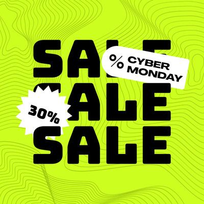 Green Monday Sale, Green Monday, Team Pink, Promotional Design, Neon Purple, Black Neon, Instagram Post Template, Canva Templates, Post Templates