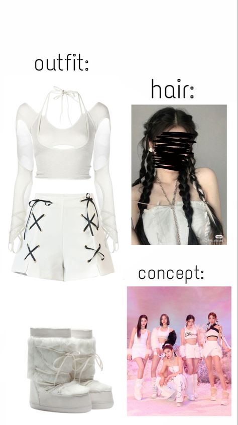 #itzy #itzydr #shifting #cheshire #outfit Cheshire Outfit Itzy, Cheshire Itzy Outfit Inspired, Itzy Cheshire Outfit, Itzy Concert Outfit Ideas, Itzy Inspired Outfits, Itzy Outfits Inspired, Itzy Shifting, Itzy Stage Outfits, Cheshire Outfit