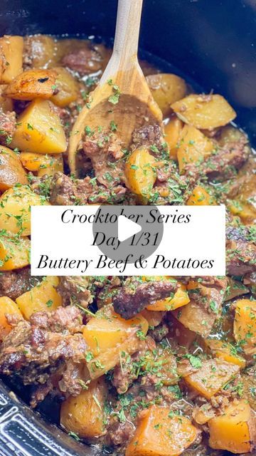 Stephanie Gigliotti on Instagram: "Welcome to the Crocktober series! Today’s Day 1/31, Buttery Beef & Potatoes. Follow along for the whole series all month long!

Want this recipe? I’ll send it right to your DM! Just comment “RECIPE” and I’ll send it right over. 

✨Just FYI, if you aren’t following me or you have privacy restrictions you might not see my message. Check your “hidden requests” folder 

You can find this recipe and all the recipes in the Crocktober series on my website StephRealLife.com

https://www.stephreallife.com/crock-pot-buttery-beef-and-potatoes/

#crocktober #crockpotrecipes #slowcookerrecipes #easyrecipes #easydinners #familyfriendlymealideas" Crocktober Recipes, Buttery Steak, Easy Crockpot Dump Meals, Stephanie Gigliotti, Beef Crockpot, Dinner Crockpot, Beef Potatoes, Crockpot Recipes Beef Stew, Crock Pot Food