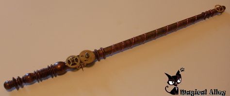 Steampunk Wand... Steampunk Clockwork, Goblin Market, Wiccan Crafts, Pagan Crafts, Harry Potter Style, Harry Potter Wand, Urban Fantasy, Magic Wand, Steampunk Fashion