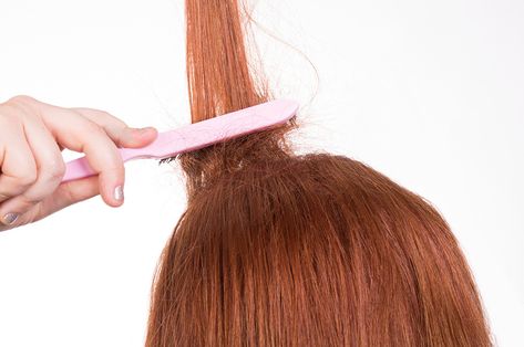 How to Tease Your Hair Without Completely Damaging It | Beautylish How To Tease Your Hair, How To Tease Hair, Pentecostal Hair, Apostolic Hair, Tease Hair, Hair Teasing, Confident Lady, Church Hair, Hair Dyed Underneath