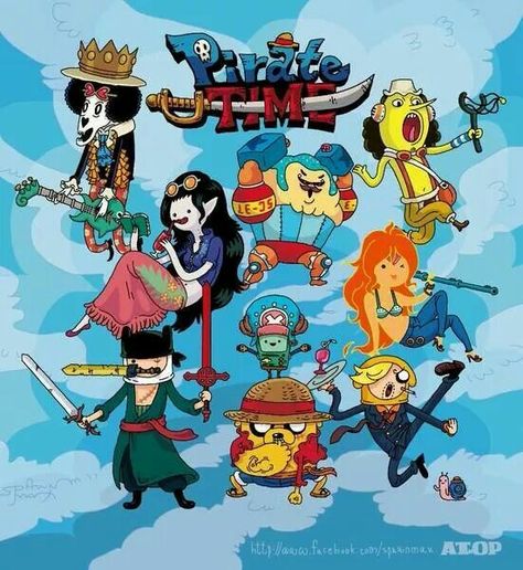 Pirate Time Adventure Time One Piece, Spongebob One Piece, One Piece Admirals, Adventure Time Crossover, One Piece Crossover, Templat Kotak, Audrey Hepburn Art, Madara Wallpaper, One Piece Cartoon