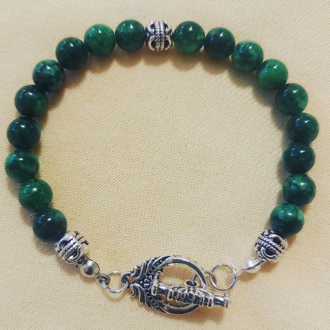 Dark Green Jade. Made with Love Dark Green Bracelet, Green Charms, Green Bracelet, Green Jade, Handmade Bracelet, Jade Green, Made With Love, Handmade Bracelets, My Jewellery