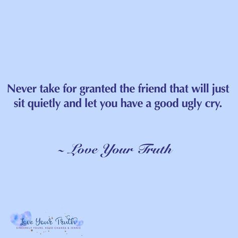 Sometimes all you need is a moment to let everything out and a good friend who won’t judge you for it. #friendship #loveyourtruth #sincerelyyours #quotes R Truth, Yours Sincerely, A Good Friend, Taken For Granted, All You Need Is, Being Ugly, Best Friends, Love You, In This Moment