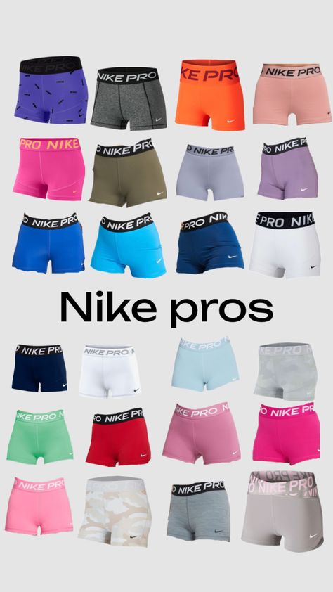 Cute Nike Pros, Gymnastics Gym, Nike Crop Top, Nike Pro Shorts, Cute Nike Shoes, Cute Preppy Outfits, Cute Nikes, Soccer Pictures, Custom Nikes