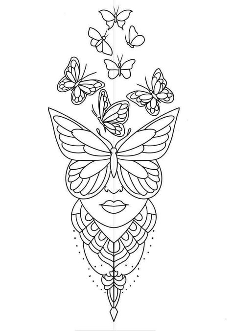 Tattoo Outline Drawing Stencil, Realistic Tattoo Sleeve, Tattoo Outline Drawing, Tattoo Zeichnungen, Tattoos For Black Skin, Greek Tattoos, Tattoo Stencil Outline, Tattoo Design Book, Butterfly Tattoo Designs