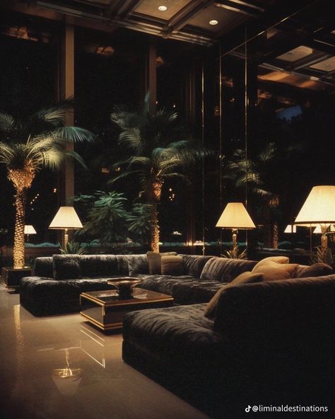 Modern Luxury Aesthetic, 80s Penthouse, Interior Decor Aesthetic, Penthouse Aesthetic, Home Design Luxury, 1980s Home, 1980s Interior, 80s Interior Design, Apartment Paris