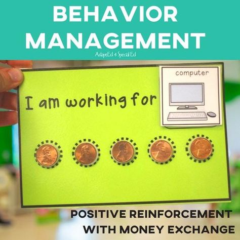 Purchase Behavior Management: Positive Reinforcement System (Printable PDF) Positive Reinforcement Kids, Asd Resources, Discipline Chart, Incentive Charts, Token Boards, Special Education Behavior, Preschool Behavior, Money Exchange, Token Economy