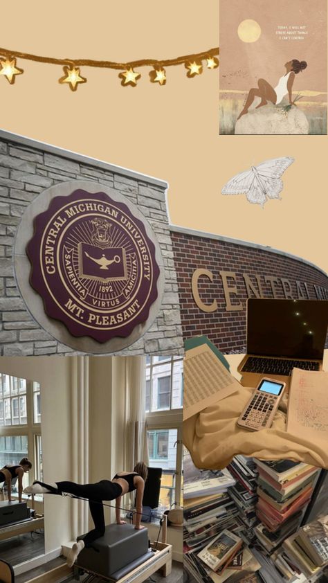 Central Michigan University College Vision Board, Central Michigan University, Michigan University, Collage Art, Michigan, University, Collage