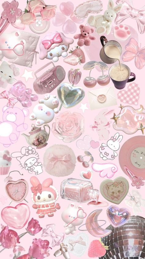 #pink #soft #lightpink #pastel #sanrio #cute #backround #moodboard Pink Backround, Heart App, Collage Board, Kawaii Wallpaper, Cool Backgrounds, Aesthetic Iphone Wallpaper, Pink Background, Cute Pink, Pretty Wallpapers