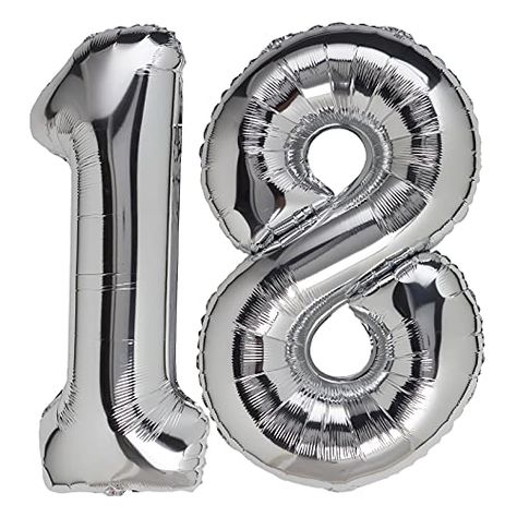 Numbers Balloons, Helium Number Balloons, Gold Number Balloons, 18th Anniversary, Anniversary Event, Curling Ribbon, Gold Number, Birthday Numbers, Number Balloons