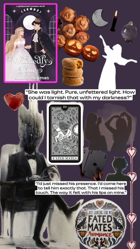 Wickedly Yours by Jennifer Chipman #bookaesthetic #darkacademia #books #reading #jenniferchipman #fallbooks #halloweenromance #halloween #fallaesthetic #autumnaesthetic Wickedly Yours Jennifer Chipman, Paranormal Romance Novels, Book Mood, Fallen Book, Paranormal Romance, I Miss Him, Autumn Aesthetic, Book Aesthetic, Mood Boards