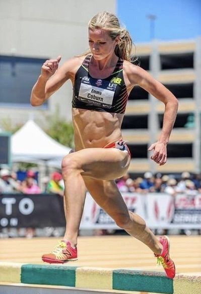 Steeple-chase Emma Coburn, Steeple Chase, Field Athletes, Health Exercise, Fit Girl Motivation, Anytime Fitness, Runners World, Kettlebell Workout, Running Workout