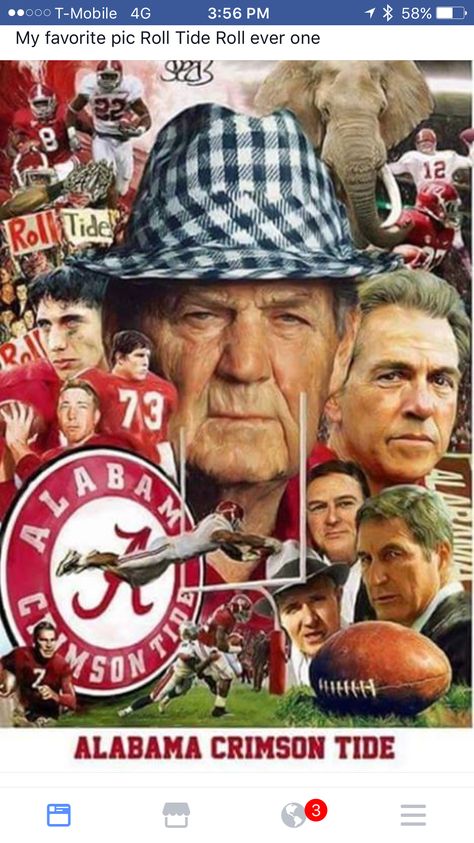 Alabama Football Team, Alabama College Football, Alabama College, Alabama Football Roll Tide, Bear Bryant, Crimson Tide Fans, Alabama Fans, Bama Girl, Sec Football