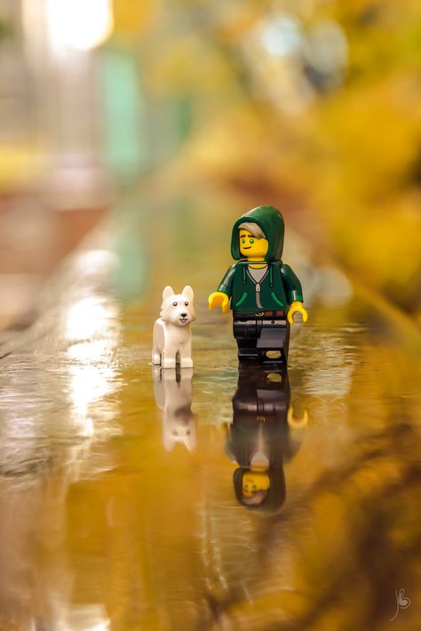 legosaurus: “ Autumnal Walk Image by Julien Ballester ” Lego Humor, Videos Humor, Lego Wallpaper, Lego Sculptures, Lego People, Lego Photo, Lego Minifigs, Lego Man, Lego Creative