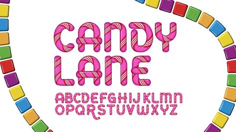 In this Adobe Illustrator tutorial, learn how to create text inspired by the classic children's board game, Candy Land! Download the example file for the complete uppercase alphabet. Adobe Illustrator Tutorial, Game Font, Uppercase Alphabet, Create Text, Adobe Illustrator Tutorials, Illustrator Tutorials, Candy Land, Fonts Alphabet, Lettering Fonts