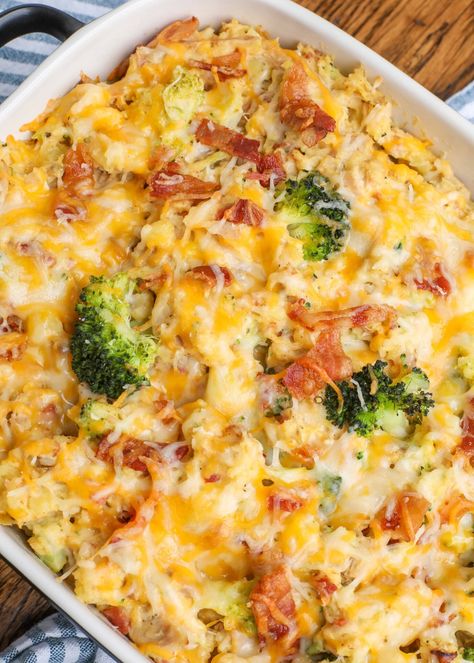 Chicken Broccoli Hashbrown Casserole, Chicken Broccoli Potato Casserole, Potato Broccoli Casserole, Broccoli Potato Casserole, Baked Potato Chicken Casserole, Broccoli And Chicken, Chicken Potato Casserole, Broccoli Potato, Loaded Chicken