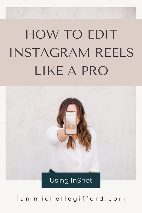 How to professionally edit your Instagram Reels using the InShot app. www.iammichellegifford.com Best Apps For Reels, Best Editing Apps For Instagram Reels, How To Edit Video In Inshot App, Best Reel Editing Apps, Reel Editing App, Instagram Reel Editing Apps, Reels Editing App, How To Create Instagram Reels, How To Edit Videos For Instagram Reels