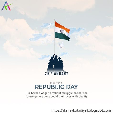 Happy Republic Day India, Republic Day India, Happy Republic Day, 26 January, India Flag, 15 August, Yoga Day, Republic Day, Graphic Poster