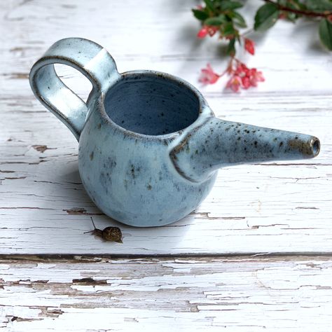 Ceramic Watering Can Pottery, Pottery Watering Can, Clay Watering Can, Clay Therapy, Ceramic Watering Can, Plant Waterer, Pottery Shapes, High School Ceramics, Indoor Watering Can